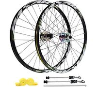 KUNYOS Mountain Bike Wheel Pair 26"/27.5"/29", Disc Brakes 32H Aluminum Alloy Rim & HG Hub Front Wheel 100X9mm / 135X10mm Rear Wheels Compatible 7-12 Speed And