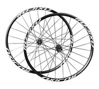 KUNYOS Mountain Bike Wheelset 26/27.5/29 Inch Carbon Hub 24H Rim Flat Spoke Disc Brake Thru Axle MTB Bicycle Wheels Fit for 7-11 Speed Cassette,Black,26inch