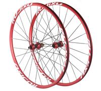KUNYOS Mountain Bike Wheelset 26/27.5/29 Inch Carbon Hub 24H Rim Flat Spoke Disc Brake Thru Axle MTB Bicycle Wheels Fit for 7-11 Speed Cassette,Red,27.5inch