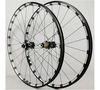 KUNYOS Mountain Bike Wheelset 26/27.5'' 29 Inch MTB Disc Brake Thru Axle Wheels Straight Pull Spoke Rim 24H Hub for 7 8 9 10 11 12 Speed Cassette,Black,26inch