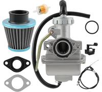 KUNYOS PZ20 Carburetor and Thumb Throttle Cable Accelerator Handle Assembly for TaoTao NST SunL Kazuma Baja 50cc 70cc 90cc 110cc 125cc ATV 4 Wheeler Go Kart Dirt Bike Carb with Air Fuel Filter