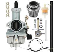 KUNYOS PZ27 Carburetor Fit for 4 Stroke 125cc 150cc 200cc 250cc ATV 27mm Carb for Honda Sportrax TRX250EX 2001-2005 ATC200M ATC200E ATC200ES TRX200SX TRX200D with Fuel Petcock Valve