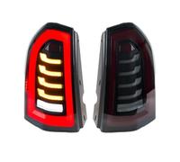 KUNYOS Rear Tail Light Assembly For Chrysler 300 300C 300S 2011-2014 Sequential Blinker Black Rear Lamps LED Tail Lights Assembly