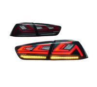 KUNYOS Rear Tail Light Assembly For Mitsubishi Lancer Reverse Sequential Turn Signal Lamps 4PCS LED Rear Tail Lamp Taillights