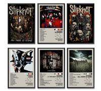 KUNYOS Slipknot Poster (Set of 6) Unframed Album Cover Posters Music Canvas Posters 08x12inch(20x30cm) Style-1