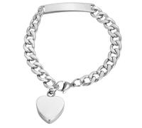 KUNYOS Stainless Steel Cremation Bracelet Ashes, Heart Shaped Urn Bracelet Openable Perfume Bottle Pendant Bracelet Urn Bangles Human Ashes Memorial Keepsake Jewelry Man Women