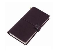 KUNYOS Standard Size Traveler Notebook Full Grain Vegetable Tanned Leather Organizer Diary Sketchbook Planner(Plum)