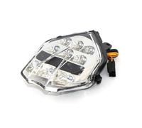 KUNYOS Stop Running Brake Rear Tail Light For Triumph For Daytona 675/R Speed Triple R 675 2013-2016 LED Taillights Brake And Turn Indicator(Clear)