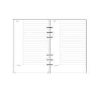 KUNYOS To Do List A5 A6 A7 Daily Planner Spiral Binder Lined Paper Refill Notebook Loose Leaf Inner Page Inside(A7Cornell)