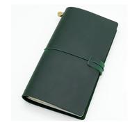 KUNYOS Vintage Travel Notebook Diary Trip Journey Handmade Sketchbook Planner Replaceable Inner Pages(Green,Portable)