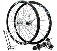 KUNYOS Wheelset Road Wheels Set with 700C Disc Brake,Double Wall Rims Aluminum Alloy Hub 24H Quick Release Front And Rear Wheels Bicycle 1800G Road Wheel,Silver