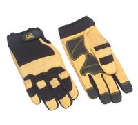 Kuny's 275L Hybrid-275 Top Grain Leather Neoprene Cuff Gloves - Large Kun275L