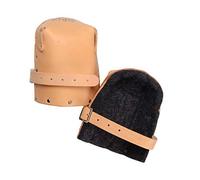 Kunys KP299 Heavy Duty Leather Thick Felt Knee Pads, Black