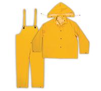 Kunys R101L 0.35mm 3 piece Rain Suit Large - Yellow
