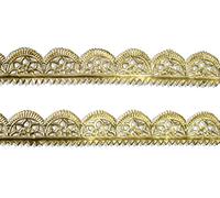 Kunze A120204011 Dresden Trim Scalloped Border Strips, 1/2-Inch, Gold