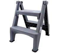 Kunzer 7KKT02 Folding Step Stool, 44 cm, Grey, 3.3 kg, Plastic, Wo...