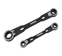 Kunzer 7RRS02 Ratcheting box wrench set 4x spanner sizes metric 8-...