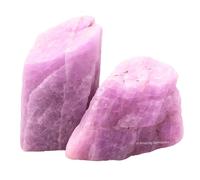 Kunzite Crystal Raw Stones - 2 Pcs Healing Crystals for Spiritual Growth and Energy Cleansing - Natural Gemstone for Meditation, Chakra Balance, and Home Decor Gifts