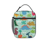 KUOAICY Cute Dinosaur Lunch Box Reusable Insulated Totes Lunch Bag Thermal Cooler for Boy Girls Beach Picnic Travel
