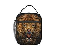 KUOAICY Lion Lunch Box Reusable Insulated Totes Lunch Bag Thermal Cooler For Boy Girls School Men Women Beach Picnic Travel