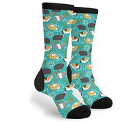 KUOAICY Novelty Crew Socks Casual Funny Crazy Dress Socks for Men Women Running Athletic Hiking, Guinea Pig, One Size