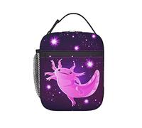 KUOAICY Purple Axolotl Lunch Bag Reusable Insulated Lunch Box Thermal Cooler Totes Bag For Men Women Work Office Beach Picnic (SB-11488)