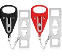 KUOGO Portable Door Lock-2 Pack Solid Heavy Duty Extra Lock for Additional Privacy and Safety in Hotel,Apartment,and Prevent Unauthorized Entry in Traveling, AirBNB, Apartment and College