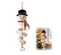 KUOIASY Crochet Snowman Spiral Ornament DIY Kit,Christmas Ornaments | Soft Yarn Crochet Kit for Beginners,Christmas Ornaments for The Home Adult Kid, Christmas Tree Decor Indoor Outdoor Gift