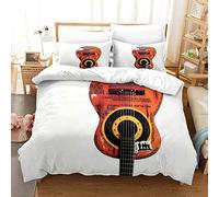 Kuokuo Oasis Band 3D Print Duvet Cover Set with Shams,3 Pieces Bedding Sets with Zipper Closure,Soft Comforter Microfiber Quilt Cover for Boys Girls Kids Bedroom Adult Double（200x200cm）