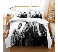 Kuokuo Oasis Band Bedding Set Kids Duvet Covers Sets With Pillowcases Home Textile Decor Bedclothes For Girls Boys With Zipper Closure Soft Microfiber 3Pcs Set King（220x240cm）