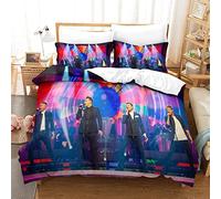 Kuokuo Westlife Band Kids Duvet Cover Set 3D Printed Bedding Set With Pillowcase For Teen Soft Children Quilt Cover With Zipper Closure Soft Microfiber Bedding Set 3Pcs Set Single（135x200cm）