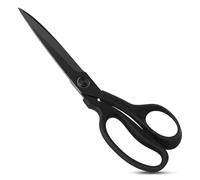 KUONIIY Fabric Scissors, Professional Dressmaking Scissors, Ultra-Sharp Titanium Coating Blade and Comfortable Grip Handle, Suitable Use in Fabric, Crafting, 23 Cm, Black