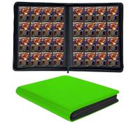 KUOOKING 1000+ Pockets Trading Card Binder, 16-Pocket Card Ablum Compatible with MTG,Sports Cards & Other Standard Size Trading Cards (Hight Green)