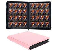 KUOOKING 1000+ Pockets Trading Card Binder, 16-Pocket Card Ablum Compatible with MTG,Sports Cards & Other Standard Size Trading Cards (Pink)