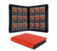 KUOOKING Top loader Binder - Holds 324+ Top Loaders for Cards, 9 Pocket Top Loader Binders with Sleeves for 3" x 4" Rigid Card Holders for Baseball, Football and other Cards (Orange)