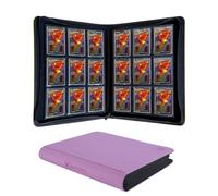 KUOOKING Top loader Binder - Holds 324+ Top Loaders for Cards, 9 Pocket Top Loader Binders with Sleeves for 3" x 4" Rigid Card Holders for Baseball, Football and other Cards (Light Purple)