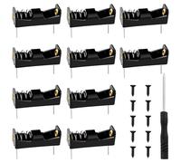 KUOQIY 10 PCS 12V 23A Battery Holder, A23 Battery Case Holder Box, 12V Battery Holder Spring Clip Case with Pin, with Screwdriver & Screw