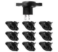 KUOQIY 10 PCS 2 Pin DIN Speaker Socket, 2 Pin HiFi Loudspeaker Cable Connector with Solder Connection, for HiFi Loud Speaker Devices