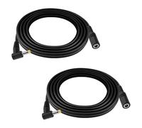 KUOQIY 2 PCS 1m 22 AWG 4.0x1.7 mm 24V 12V DC Power Extension Cable, Right Angle Male to Female Jack DC Power Cord Extension Cable, for LED Light Strips, Routers, Black