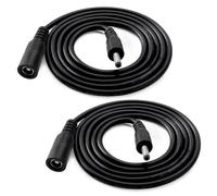 KUOQIY 2 PCS 1m 22AWG DC Power Extension Cable, 5.5x2.5 mm Female to 3.5x1.35 mm Male DC Power Adapter Cable, for CCTV Security Cameras, Router, LED Light Strips