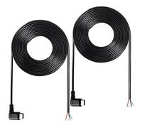 KUOQIY 2 PCS 200cm 22AWG Right Angle USB Type C Male Plug Pigtail Power Cable, 5V 3A USB C to 4 Pin Bare Wire Open End Wire, for DIY LED Strips