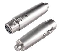 KUOQIY 2 PCS 3-Pin XLR to RCA Adapter, XLR Female to RCA Female Audio Microphone Adapter, for Microphones Audio Equipment Mixers