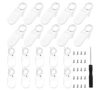 KUOQIY 20 PCS 1 x 3V + 2 x 3V Button Coin Cell Battery Socket Case Box, CR2032 Battery Holder with Wire Lead Switch, Coin Cell ON-Off Switch Battery Holder, with Screwdriver and Screws, White