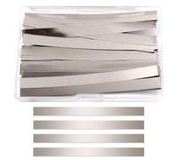 KUOQIY 50 PCS 0.1 * 8 * 100 mm 99.6% Purity Nickel Strips, Battery Nickel Strip, Soldering Tab Nickel Strip, for Battery Spot Welding