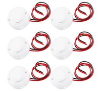 KUOQIY 6 PCS 2 x 3V CR2032 Round Battery Holder Socket, CR2032 Button Cell Battery Holder Socket with Switch and Cover, 3V Battery Holder with Switch, Push Switch, White