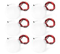 KUOQIY 6 PCS 2 x 3V CR2032 Round Battery Holder Socket, CR2032 Button Cell Battery Holder Socket with On/Off Switch and Cover, 3V Battery Holder with Switch, Toggle Switch, White