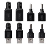KUOQIY 8 PCS USB to DC Power Adapter, USB 2.0 A to DC 5.5x2.1 mm Connector Charge Barrel Jack Power Adapter, for 5V DC or USB-Charging Device
