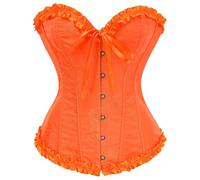KUOSE Womens Black Basque Body Shaper Overbust Corset Top Plus Size S-6XL