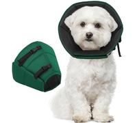 Kuoser Dog Cone Collar After Surgery, Pet Protective Neck Cone for Small Medium Large Dogs Cats, Soft & Breathable Dog Recovery Collar Adjustable Puppy Quick Healing Elizabeth Collar, Green S