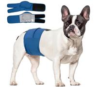 Kuoser Dog Nappies Male, Washable Dogs Diapers for Excitable Urinary, Super Absorbent Leak-proof Dog Belly Bands for Training, Surgery, Surgery Blue M